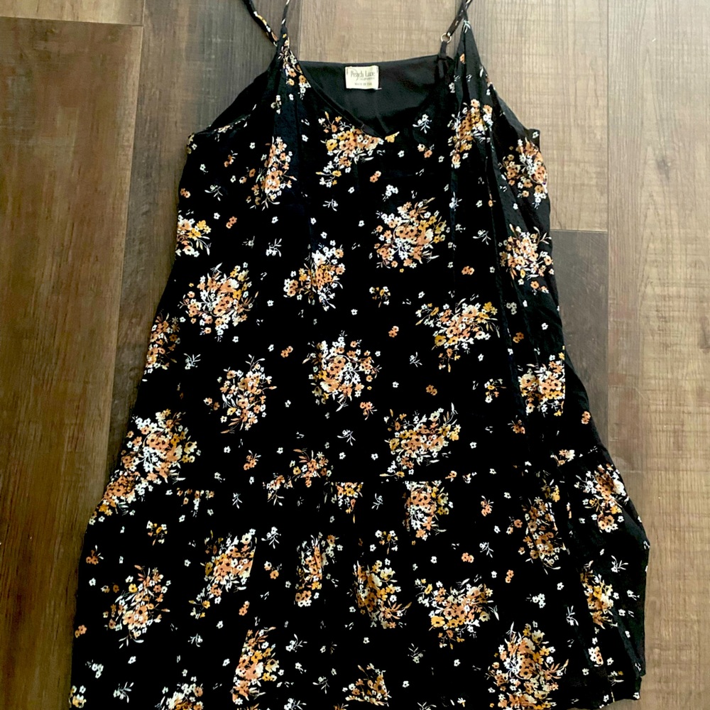 Peach love spaghetti strap dress
